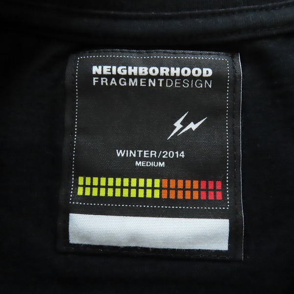 実際に弊社で買取させて頂いたNEIGHBORHOOD × FRAGMENT DESIGN  ネイバーフッド×フラグメント デザイン 半袖  Tシャツ 142PCFRN-STM02S/Mの画像 2枚目