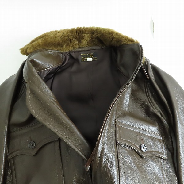 実際に弊社で買取させて頂いたTHE REAL McCOY’s/ザリアルマッコイズ G-1フライトジャケット 55J14/34の画像 2枚目