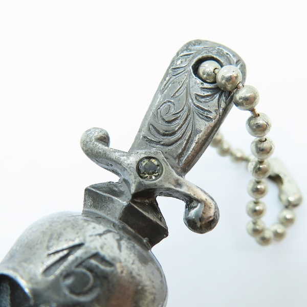 実際に弊社で買取させて頂いたBLACK TOP MOTORCYCLE/ブラックトップモーターサイクル スカル キーホルダーの画像 5枚目