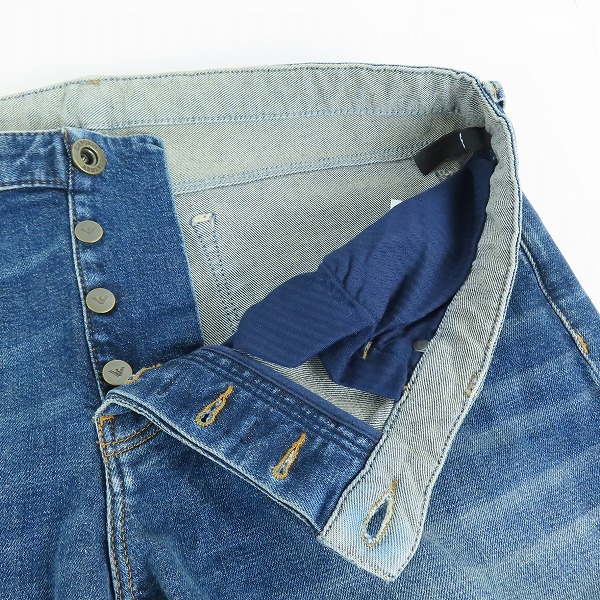実際に弊社で買取させて頂いたEMPORIO ARMANI/エンポリオアルマーニ DENIM BLU MD ウォッシュブルー デニムパンツ 3L1J75 1DK2Z/36の画像 6枚目