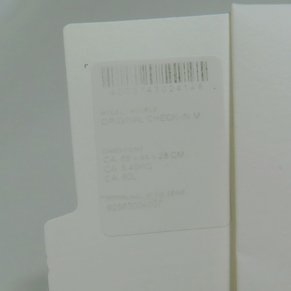 実際に弊社で買取させて頂いたRIMOWA/リモワ ORIGINAL CHEK-IN Ｍ/オリジナル チェックイン 4輪 キャリーケース 925.63/60Lの画像 8枚目