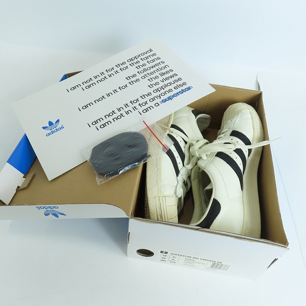 実際に弊社で買取させて頂いたadidas/アディダス SUPERSTAR 80S VINTAGE DX/スーパースター 80’s ビンテージ B25963 28の画像 8枚目