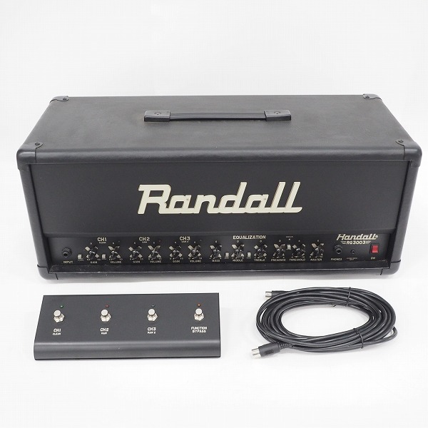 実際に弊社で買取させて頂いた★【電源ケーブル欠品】Randall/ランドール RG3003 エレキギター用ヘッドアンプ フットスイッチ付/簡易動作確認済