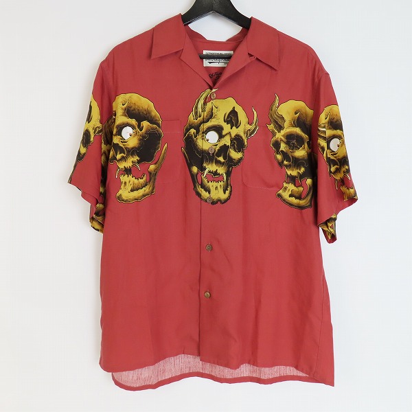 実際に弊社で買取させて頂いたWACKO MARIA×56 TATTOO STUDIO/ワコマリア×56 タトゥースタジオ HAWAIIAN SHIRT/ 半袖 ハワイアンシャツ/M