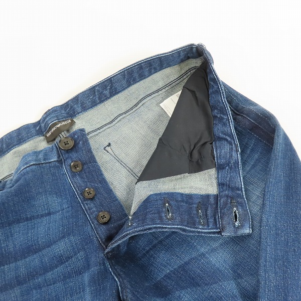 実際に弊社で買取させて頂いたEMPORIO ARMANI/エンポリオアルマーニ ウォッシュ加工 デニムパンツ 3Z1J00 1DFBZ/36の画像 5枚目