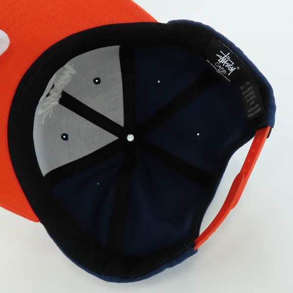 実際に弊社で買取させて頂いたSTUSSY/ステューシー ロゴ刺繍 スナップバック キャップ/帽子 O/Sの画像 4枚目