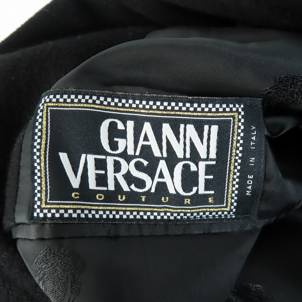実際に弊社で買取させて頂いたGIANNI VERSACE/ジャンニベルサーチ Pコート/48の画像 2枚目