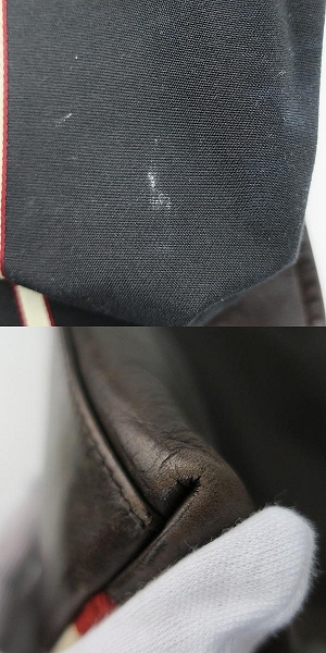 実際に弊社で買取させて頂いたBALLY/バリー ストライプ レザー ショルダー バッグの画像 8枚目