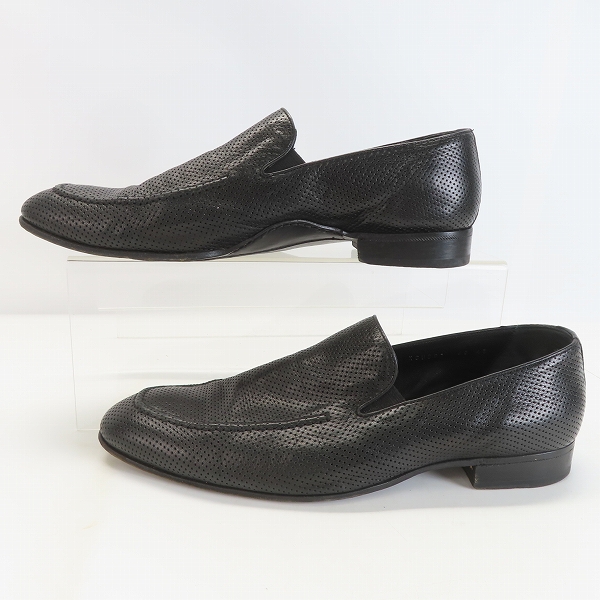 実際に弊社で買取させて頂いたGIORGIO ARMANI/ジョルジオアルマーニ パンチングレザーシューズ 43の画像 3枚目