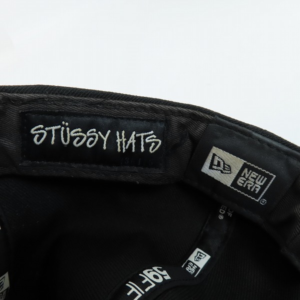 実際に弊社で買取させて頂いたSTUSSY×NEW ERA/ステューシー×ニューエラ 59FIFTY ベースボールキャップ/帽子 7-1/2の画像 5枚目