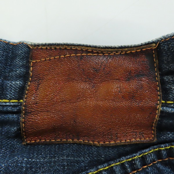 実際に弊社で買取させて頂いたEVISU/エヴィス EVISU GENES OSAKA 刺繍 ボタンフライ デニムパンツ Lot.2001/31×35の画像 5枚目