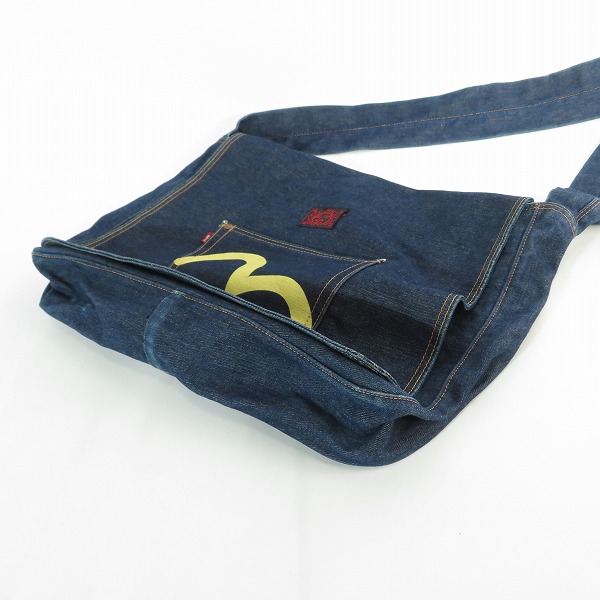 実際に弊社で買取させて頂いたEVISU/エヴィス/エビス デニム ポケットデザイン ショルダーバッグの画像 3枚目