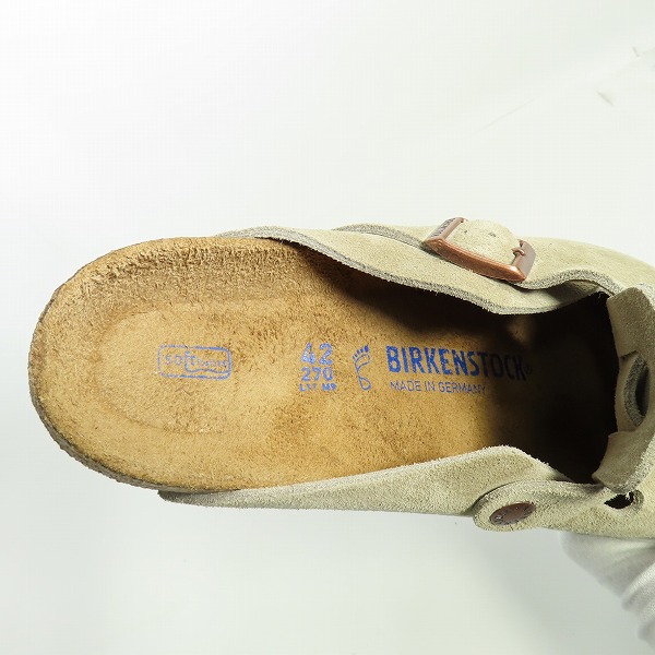 実際に弊社で買取させて頂いたBIRKENSTOCK/ビルケンシュトック BOSTON/ボストン スエードレザー サンダル/27の画像 4枚目