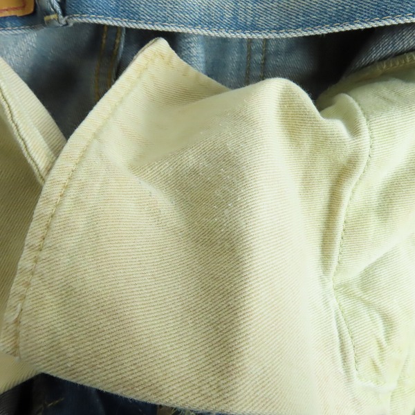 実際に弊社で買取させて頂いたLEVI'S/リーバイス 1955モデル 復刻 501XX 日本製 赤耳 デニムパンツ 55501 J22/W34の画像 6枚目