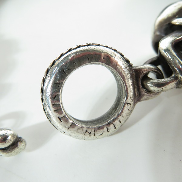 実際に弊社で買取させて頂いた【ギャラ付き】Leathers and Treasures/レザーズ＆トレジャーズ ラージスカル レザー ブレスレットの画像 6枚目