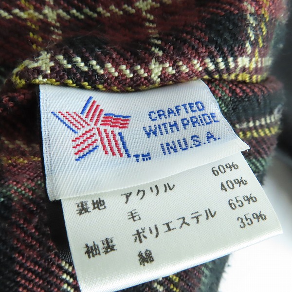 実際に弊社で買取させて頂いたSchott/ショット レザーカーコート サボテンタグ/黒牛タグ 7420 533US 40の画像 7枚目