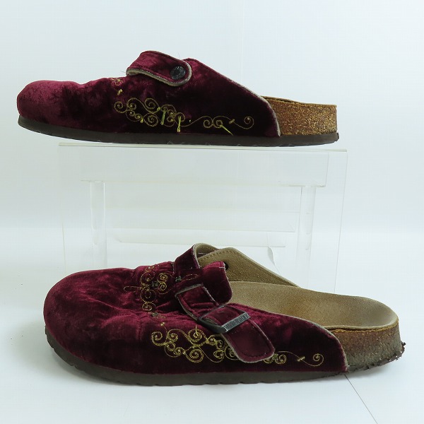 実際に弊社で買取させて頂いたNUMBER NINE × BIRKENSTOCK/ナンバーナイン × ビルケンシュトック 初期 ベロアサンダル 26の画像 3枚目