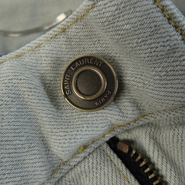実際に弊社で買取させて頂いたSAINT LAURENT PARIS/サンローランパリ デニムパンツ 344124 YM39R/28の画像 7枚目