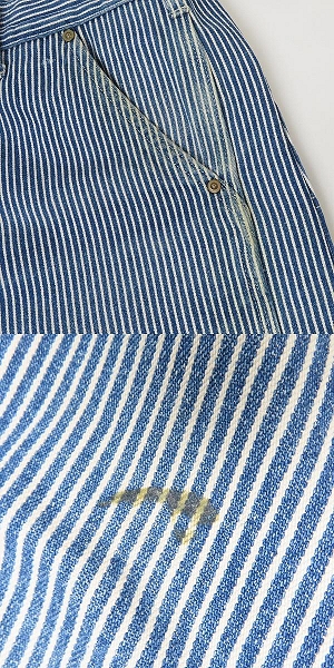 実際に弊社で買取させて頂いたSUGAR CANE/シュガーケーン ウォバッシュストライプ ペインターパンツ/Sの画像 9枚目