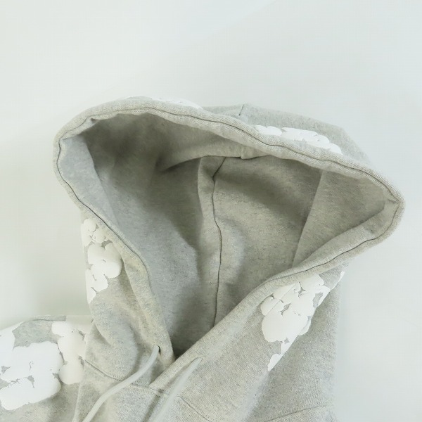 実際に弊社で買取させて頂いたREADYMADE×DENIM TEARS/レディメイド×デニムティアーズ フラワー 花柄 コットン ショート丈 プルオーバーパーカー/Sの画像 5枚目