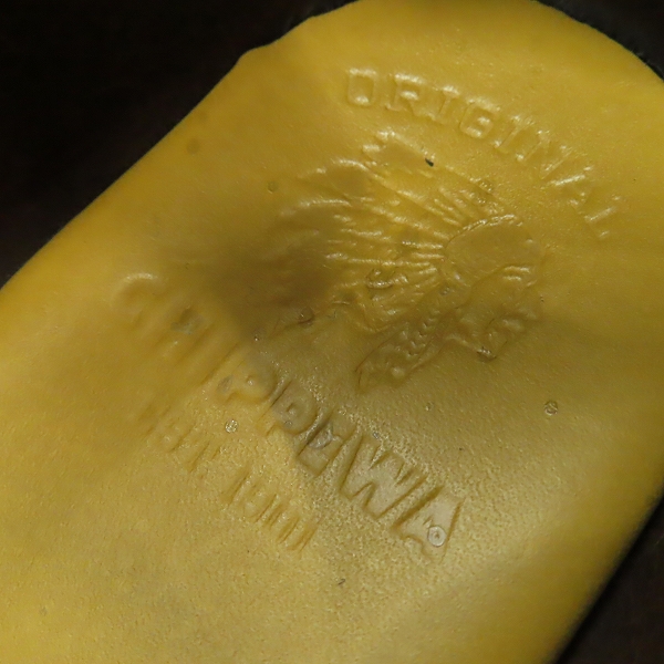 実際に弊社で買取させて頂いたCHIPPEWA/チペワ プレーントゥ ローカット レザー シューズ ブラウン系 1901M47/26の画像 7枚目