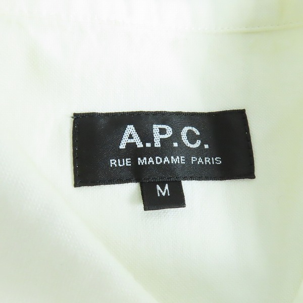 実際に弊社で買取させて頂いたA.P.C./アーペーセー カラーロゴ刺繍 長袖 シャツ/Mの画像 2枚目