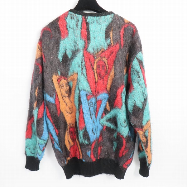 実際に弊社で買取させて頂いたWACKO MARIA/ワコマリア KNIT JAQUARD CARDIGAN モヘア ニットジャガードカーディガン Lの画像 1枚目