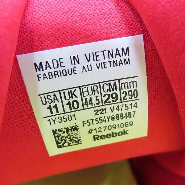 実際に弊社で買取させて頂いたREEBOK/リーボック INSTAPUMP FURY OG インスタポンプフューリー シトロン V47514/29の画像 5枚目