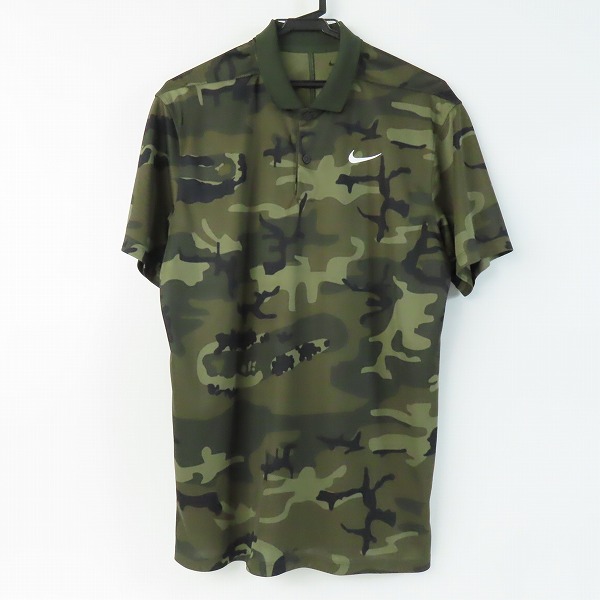 実際に弊社で買取させて頂いたNIKE GOLF/ナイキゴルフ DRI-FIT ドライフィット ポロシャツ カモフラ スウッシュロゴ 吸汗速乾 迷彩 DV7905-355 M