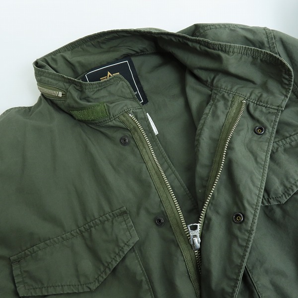 実際に弊社で買取させて頂いたALPHA INDUSTRIES/アルファインダストリーズ URBAN RESEARCH ID 別注 ミリタリージャケット TA1130-8149/Lの画像 6枚目
