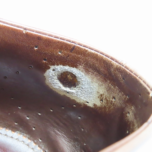 実際に弊社で買取させて頂いたSantoni/サントーニ ストレートチップ レザービジネスシューズ 6365/7.5の画像 6枚目