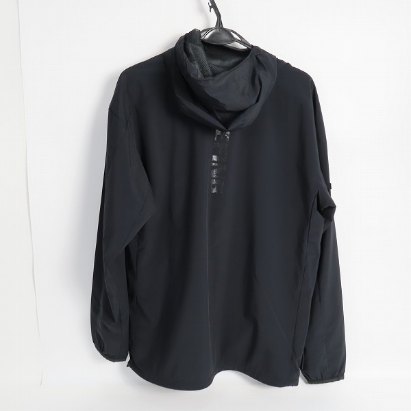 実際に弊社で買取させて頂いた【未使用】BRIEFING/ブリーフィング WIND HOODIE 超撥水 ウィンドブレーカー プルオーバー ブラック BRG223M19/Mの画像 1枚目