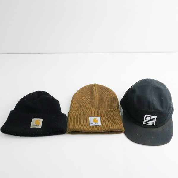 実際に弊社で買取させて頂いたCarhartt/カーハート ビーニー/ニットキャップ/キャップ 3点セット
