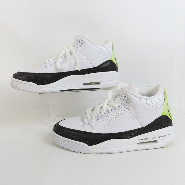実際に弊社で買取させて頂いたFRAGMENT DESIGN×NIKE/フラグメントデザイン×ナイキ AIR JORDAN 3 エアジョーダン3 DA3595-100/27の画像 3枚目