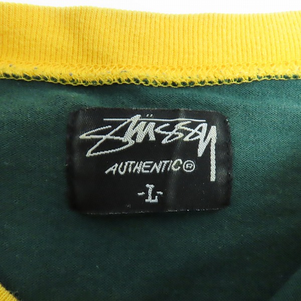 実際に弊社で買取させて頂いたSTUSSY/ステューシー AUTHENTIC ロゴパッチ グリーン/Lの画像 2枚目
