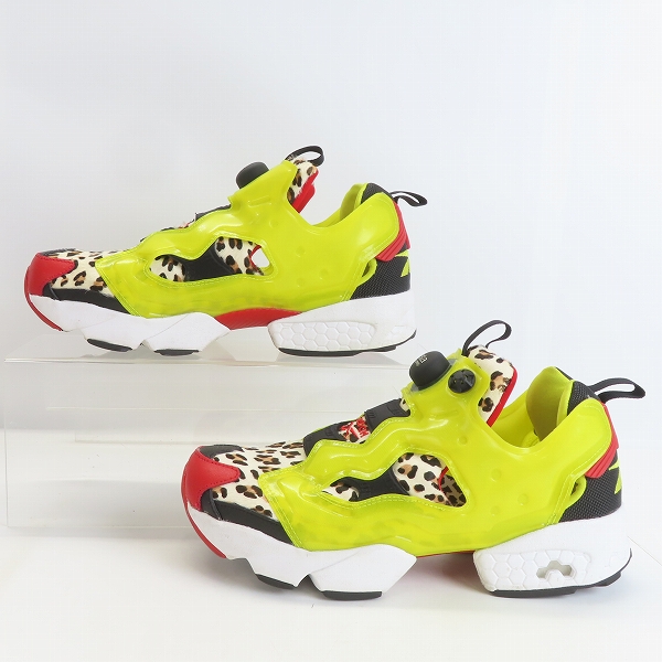 実際に弊社で買取させて頂いたReebok×atmos/リーボック×アトモス INSTAPUMP FURY CITRON ANIMAL インスタポンプフューリー FZ4432 26.5の画像 3枚目