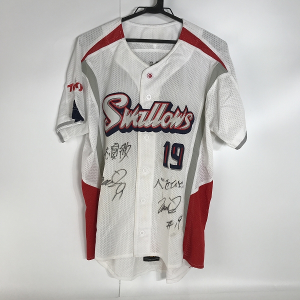 実際に弊社で買取させて頂いたZETT×BEAMS/ゼット×ビームス 東京ヤクルトスワローズ レプリカユニフォーム #19 石川雅規 YSRP2/フリー(XL)