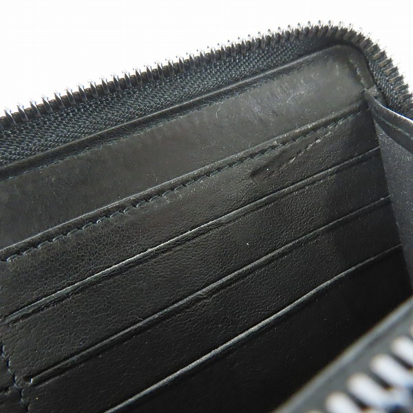 実際に弊社で買取させて頂いたJIMMY CHOO/ジミーチュウ CARNABY/カーナビー スタースタッズ ラウンドジップ ウォレットの画像 7枚目
