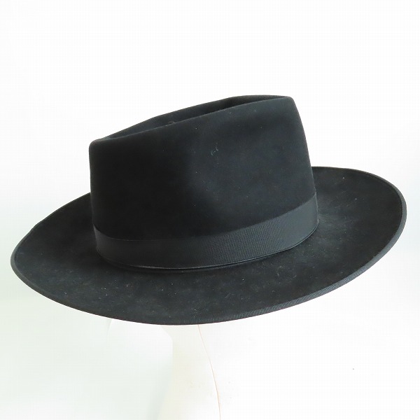 実際に弊社で買取させて頂いたBorsalino/ボルサリーノ フェルトハット ブラックの画像 4枚目