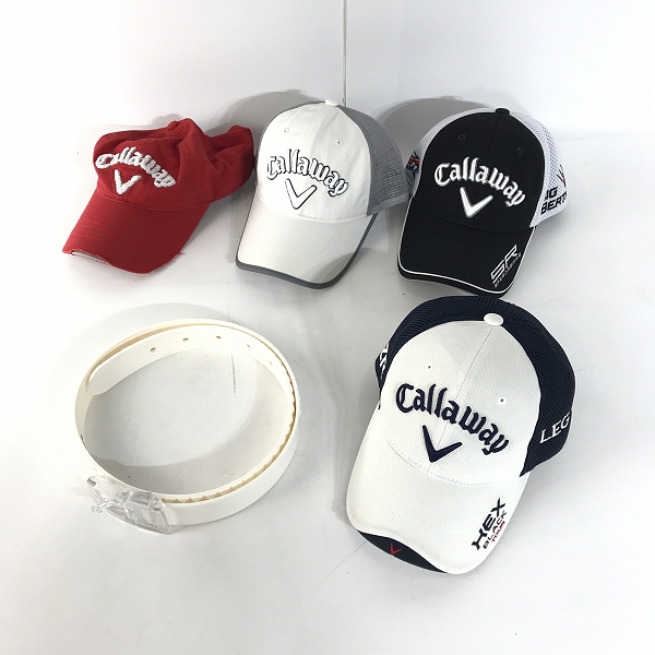 実際に弊社で買取させて頂いた【おまとめ】Callaway/キャロウェイ ゴルフ キャップ/ベルト