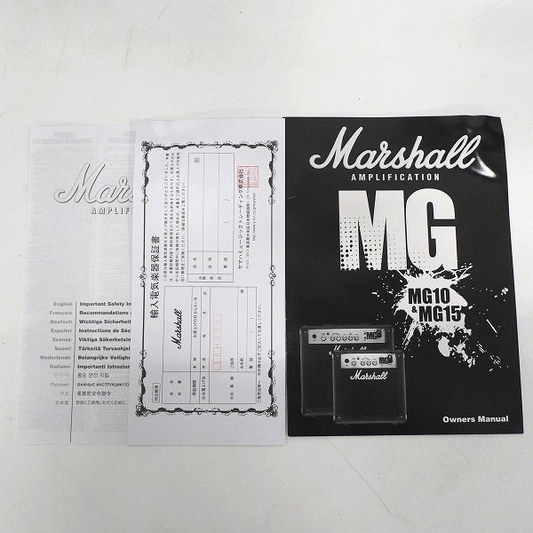 実際に弊社で買取させて頂いた★Marshall/マーシャル MG15 ギターアンプ コンボアンプ 【動作確認済】の画像 7枚目