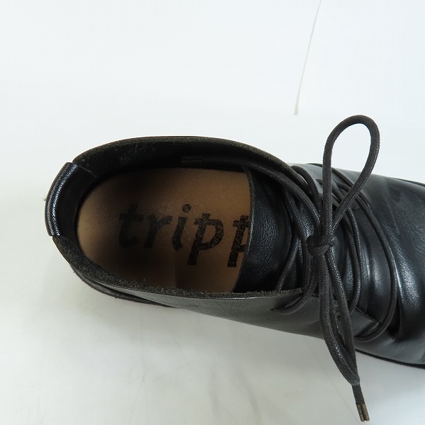 実際に弊社で買取させて頂いたTRIPPEN/トリッペン 3ホール/レースアップ レザーシューズ 42の画像 4枚目