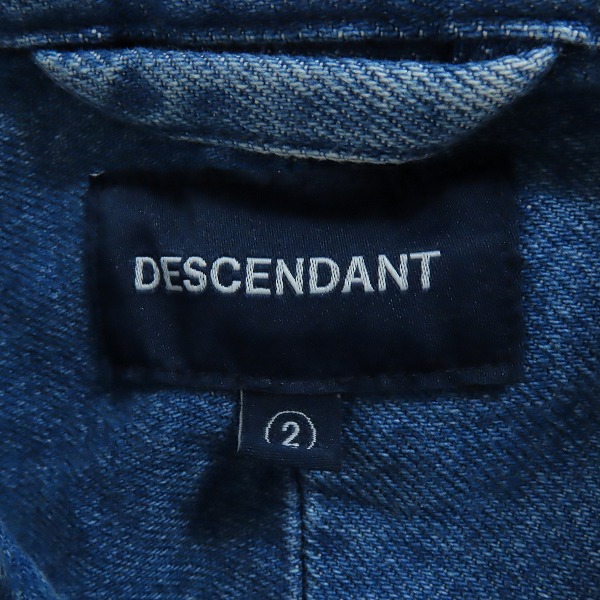 実際に弊社で買取させて頂いたDESCENDANT/ディセンダント 23AW ALLEN DENIM LS SHIRT COLOR/デニムシャツ 232WVDS-SHM01/2の画像 2枚目