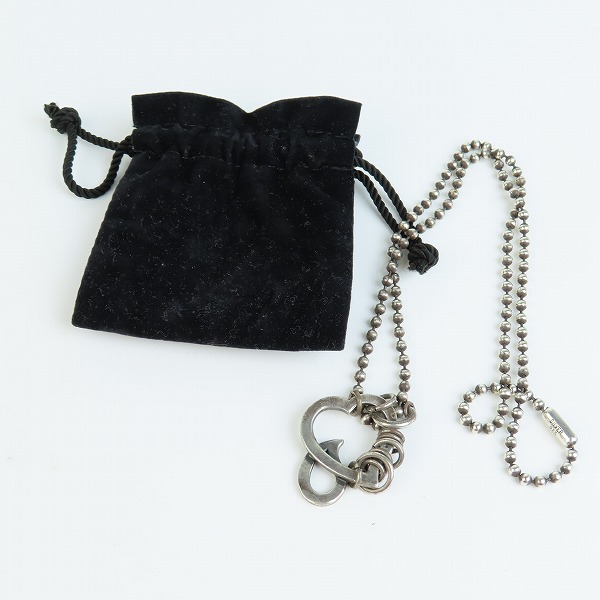 実際に弊社で買取させて頂いたNUMBER (N)INE/ナンバーナイン×Jam Home Made/ジャムホームメイド ハート涙ネックレスの画像 8枚目