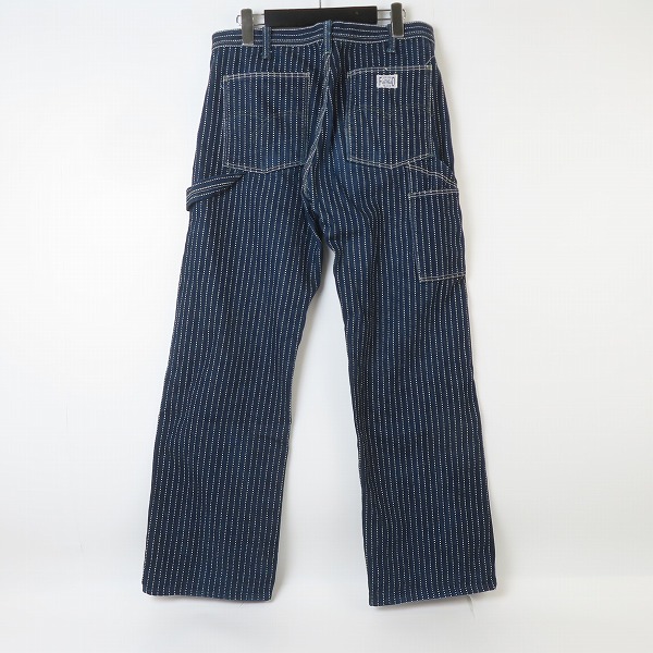 実際に弊社で買取させて頂いたTHE FLAT HEAD/フラットヘッド ウォバッシュストライプ ペインターパンツ/32の画像 1枚目
