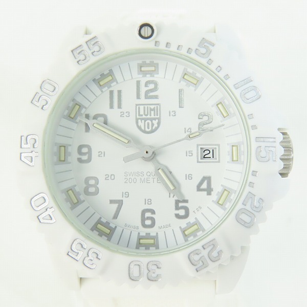 実際に弊社で買取させて頂いたLUMINOX/ルミノックス NAVY SEALS/ネイビーシールズ 腕時計/ウォッチ ホワイト 3050/3950