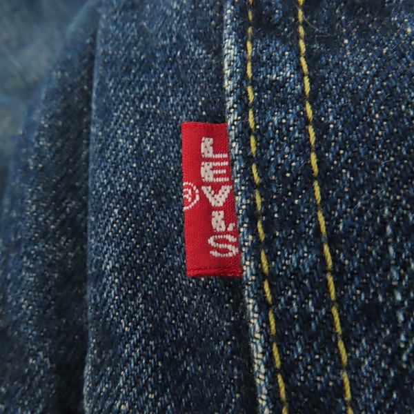 実際に弊社で買取させて頂いたLevi's/リーバイス 506XX 日本製 復刻 BIG E/ボタン裏刻印J02 1st タイプデニムジャケット/71506XX/40の画像 5枚目