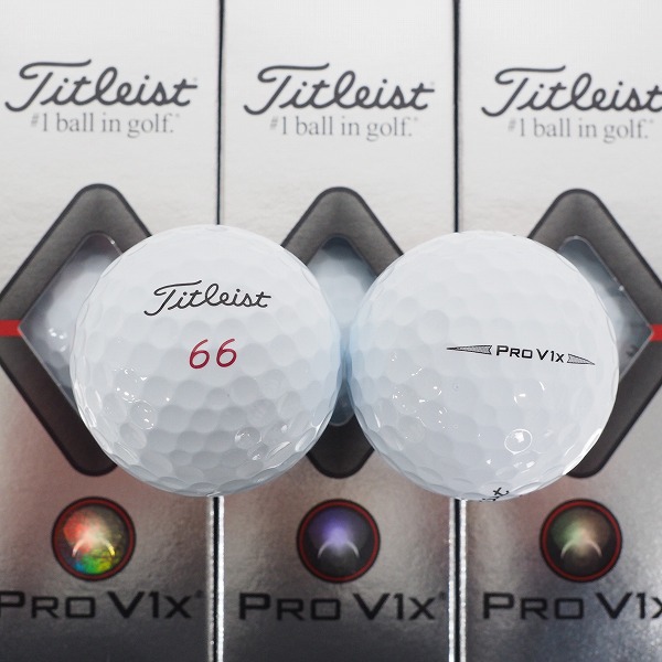 実際に弊社で買取させて頂いた 【未使用】Titleist/タイトリスト PRO V1x ゴルフボール ホワイト 1ダースの画像 1枚目