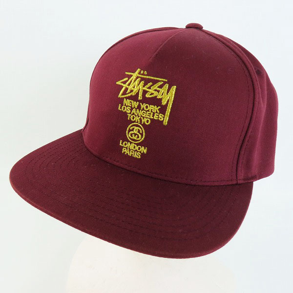 実際に弊社で買取させて頂いたSTUSSY/ステューシー ロゴ刺繍 キャップ/帽子 O/Sの画像 0枚目