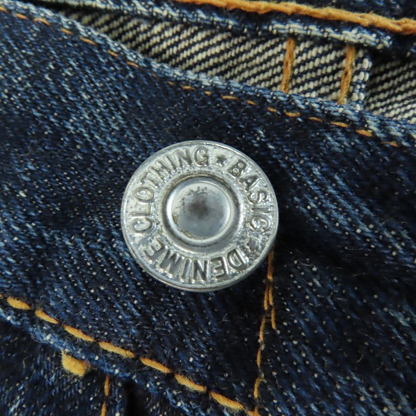 実際に弊社で買取させて頂いたDENIME/ドゥニーム XX セルビッチストレートデニム 革パッチ 502/32の画像 6枚目